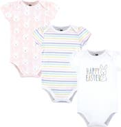 Hudson Baby Essential Three-Piece Set of Cotton Bodysuits