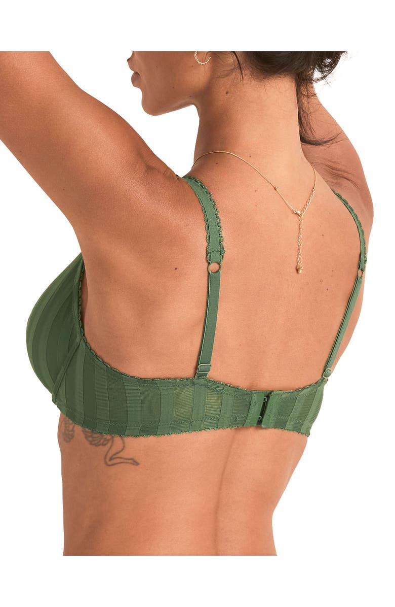 Adore Me Ninamarie Unlined Demi Bra, Alternate, color, Dark Green