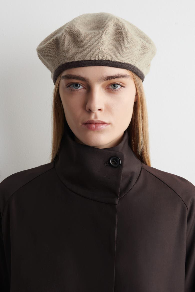 Wool-Yak Beret, Alternate, color, BEIGE