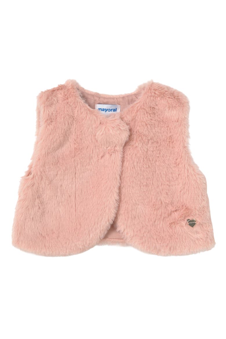 Sweetheart Faux Fur Vest, Main, color, Pink