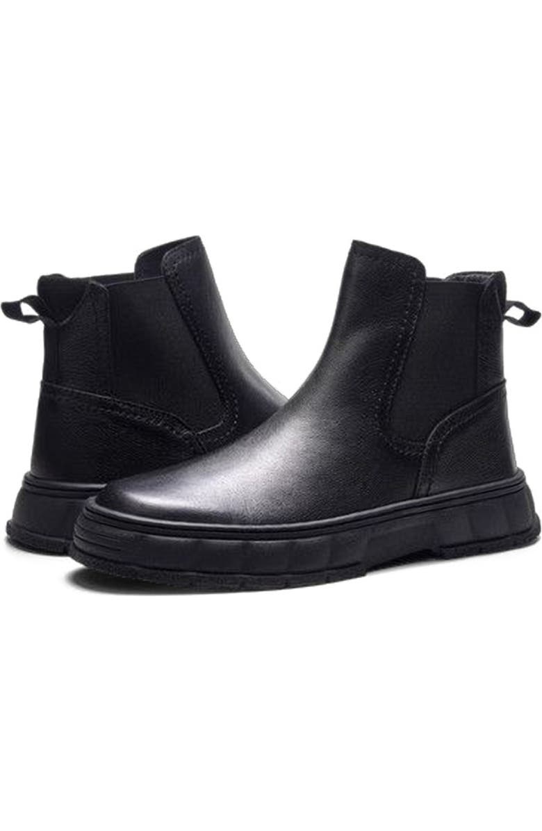 A. Veer Axis Chelsea Boot, Alternate, color, Black Leather