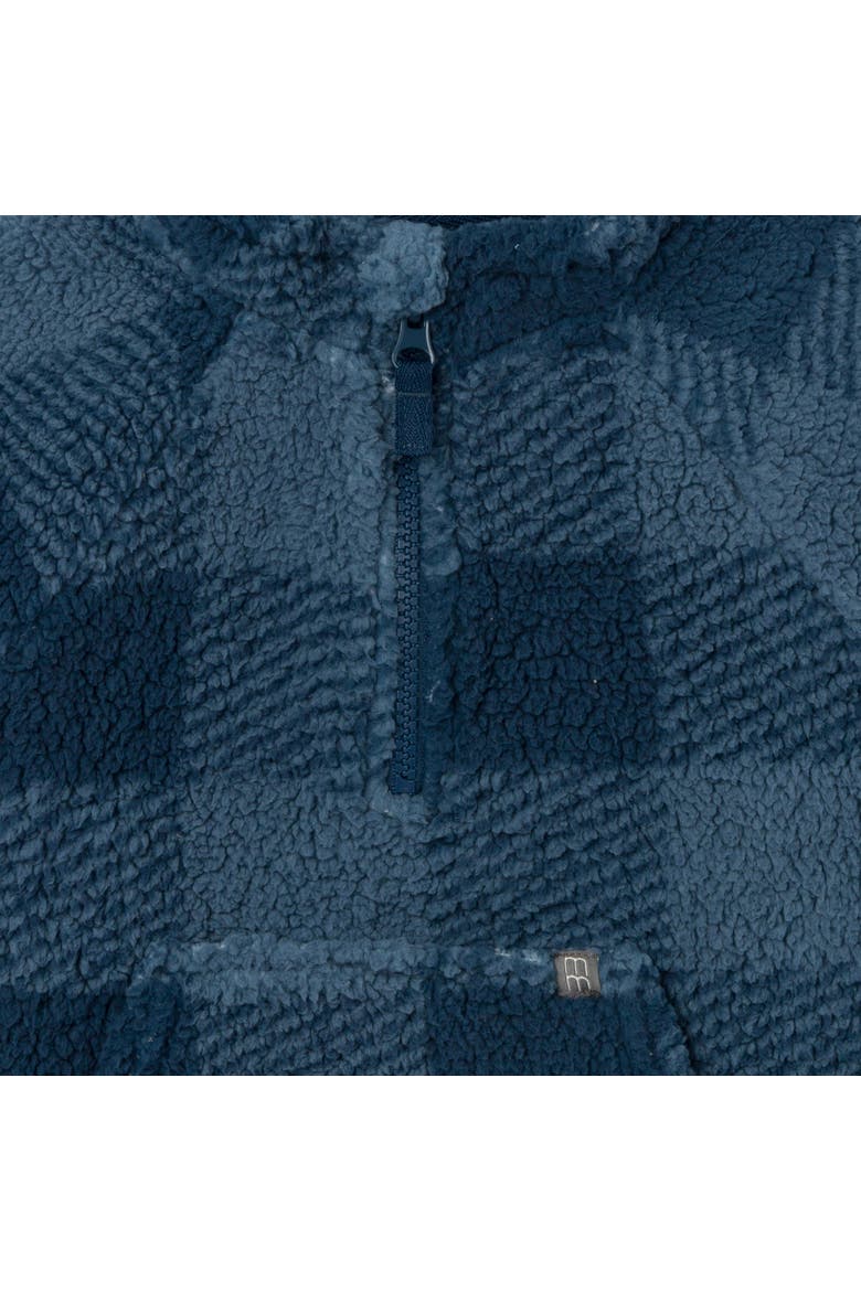 Half-Zip Pullover, Alternate, color, Navy Plaid