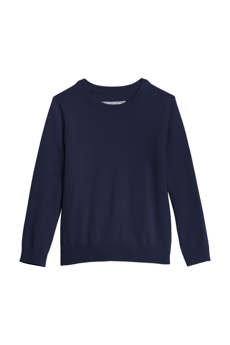 Kids Crewneck Sweater (toddler, Little Kid, & Big Kid), Alternate, color, Navy
