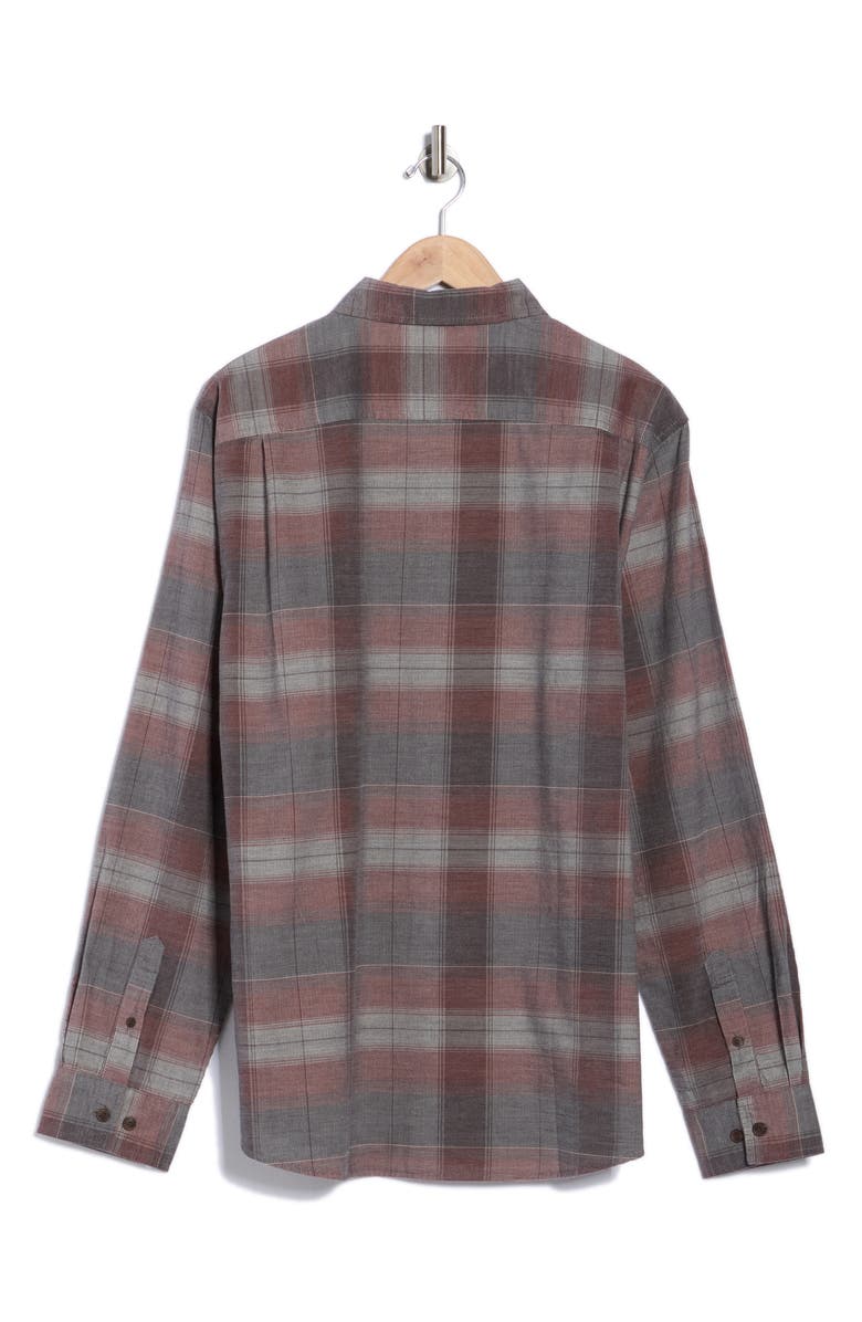 WEATHERPROOF VINTAGE Brocade Plaid Button-Up Shirt, Alternate, color, Maroon