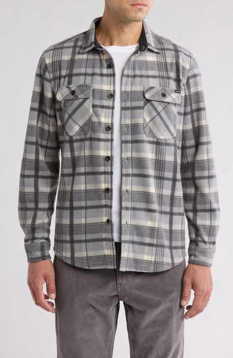 Union Cascade Buffalo Plaid Microfleece Button-Up Shirt