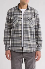 Union Cascade Buffalo Plaid Microfleece Button-Up Shirt