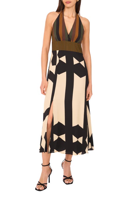 Vince Camuto Barback Print Sleeveless Maxi Dress