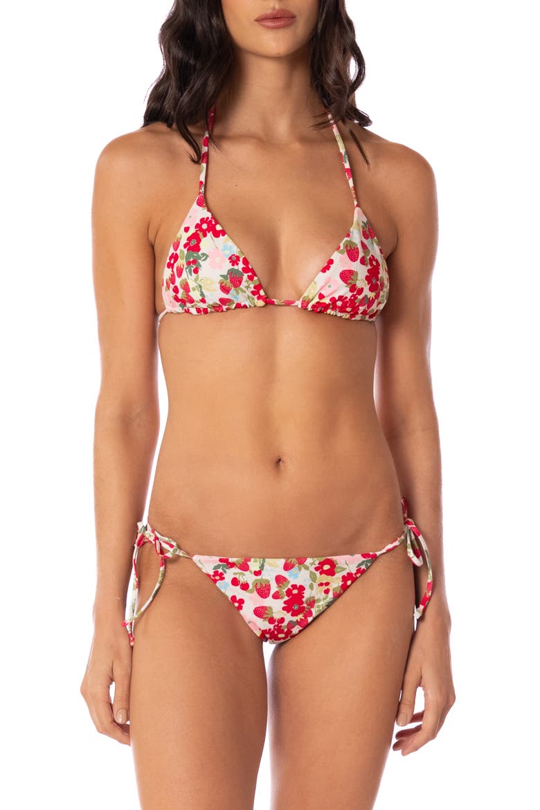 Balmy Reversible Bikini Top, Alternate, color, OPEN WHITE