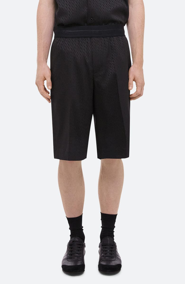 Helmut Lang Jacquard Satin Car Shorts, Main, color, 