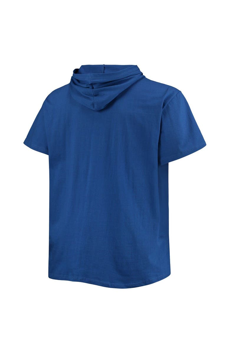 PROFILE Men's Royal Texas Rangers Big & Tall Jersey Short Sleeve Pullover Hoodie T-Shirt, Alternate, color, 