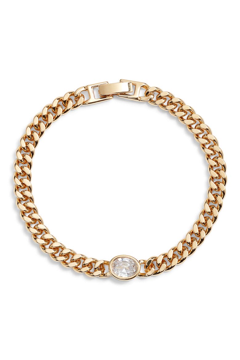 Nicolette Chain Bracelet, Main, color, GOLD