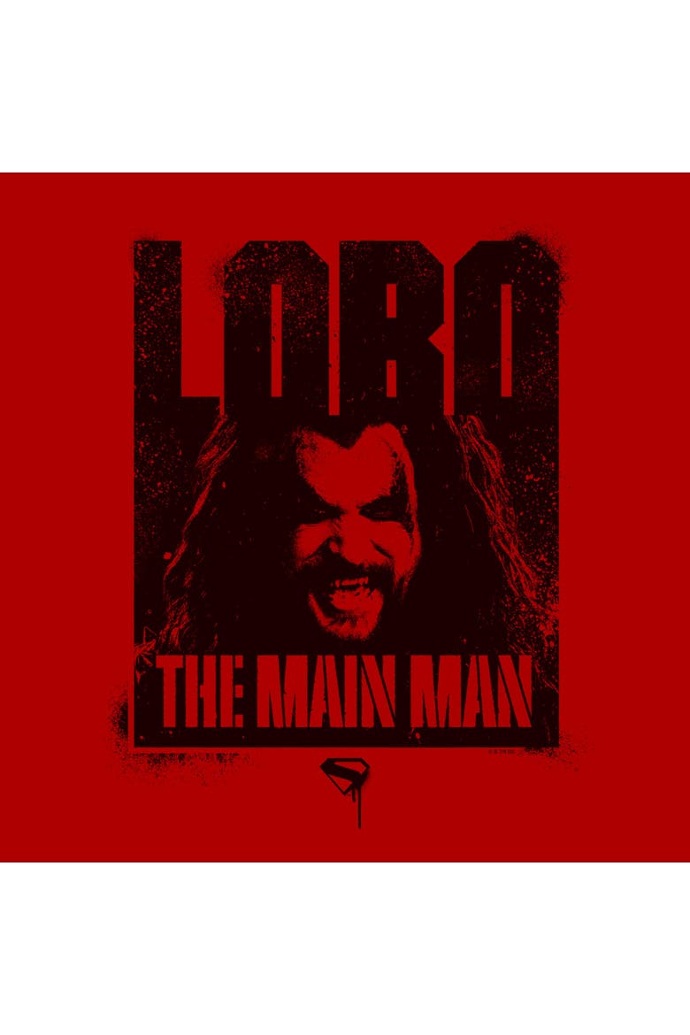 Men's Supergirl The Main Man  Graphic T-Shirt, Alternate, color, Red