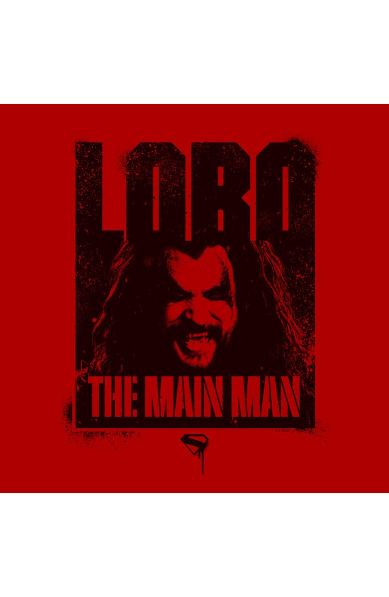 Supergirl Men's Supergirl The Main Man Graphic T-Shirt, Alternate, color, Red