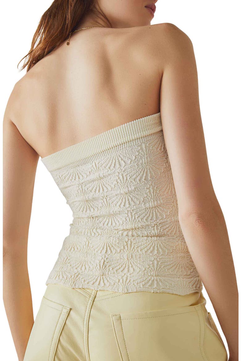 Love Letter Jacquard Tube Top, Alternate, color, IVORY