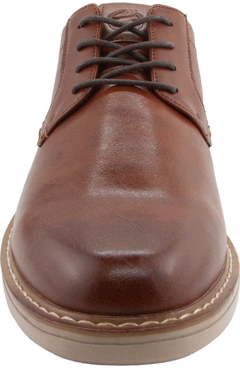 Deer Stags Belmont Plain Toe Derby, Alternate, color, Cognac