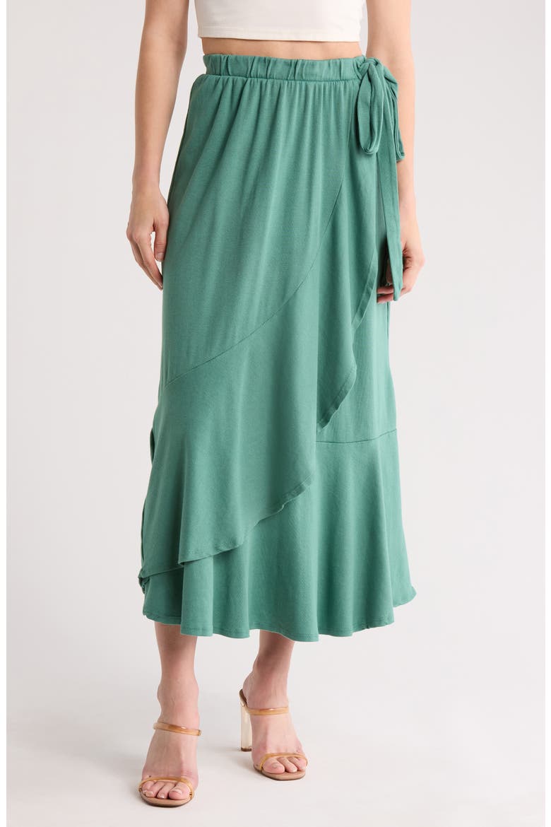Wrap Midi Skirt, Main, color, KASHMIR