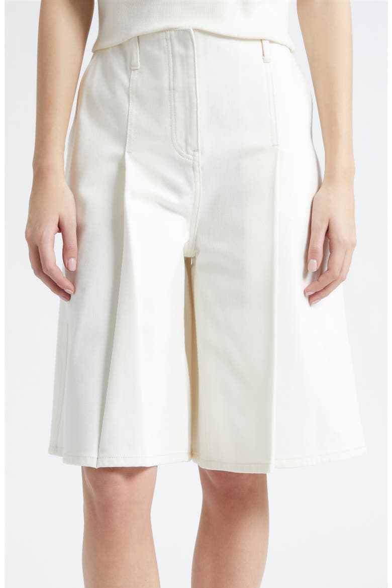 Ghost Patch Lightweight Denim Bermuda Shorts, Alternate, color, TOFU