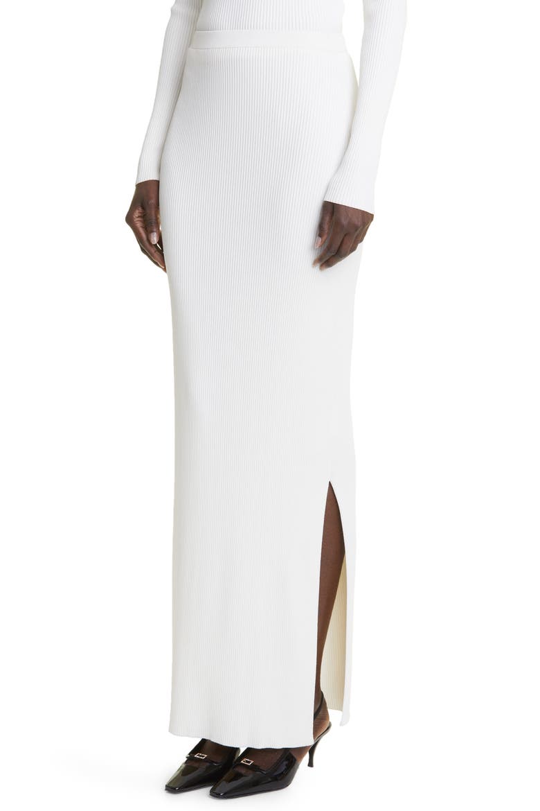 Kefali Rib Sweater Skirt, Alternate, color, 000101 NATURAL WHITE