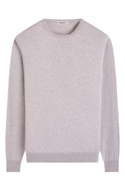 Bugatchi Cotton & Cashmere Crewneck Sweater In Stone