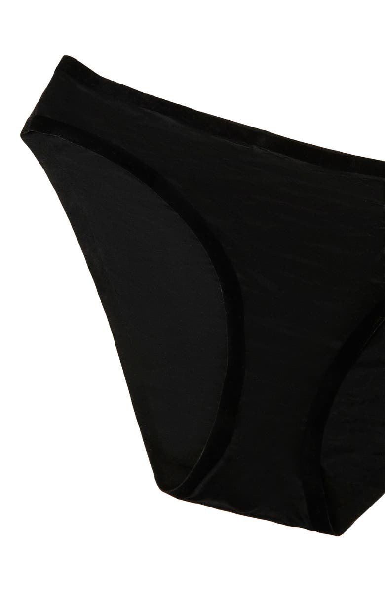 Wolford Sheer Touch Tanga, Alternate, color, Black
