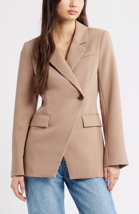 The Icon Asymmetric Fitted Blazer