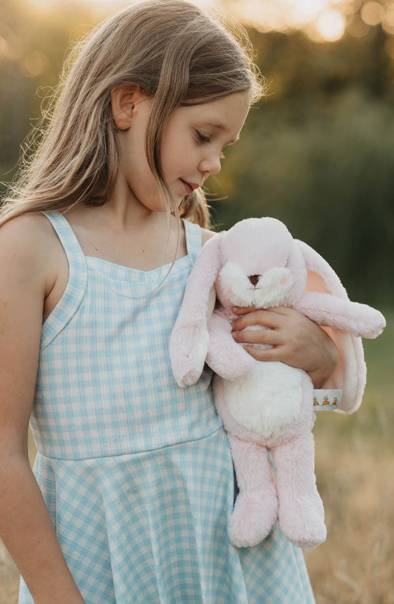 Bunnies by the Bay Little Floppy Nibble Bunny Stuffed Animal, Alternate, color, Pink