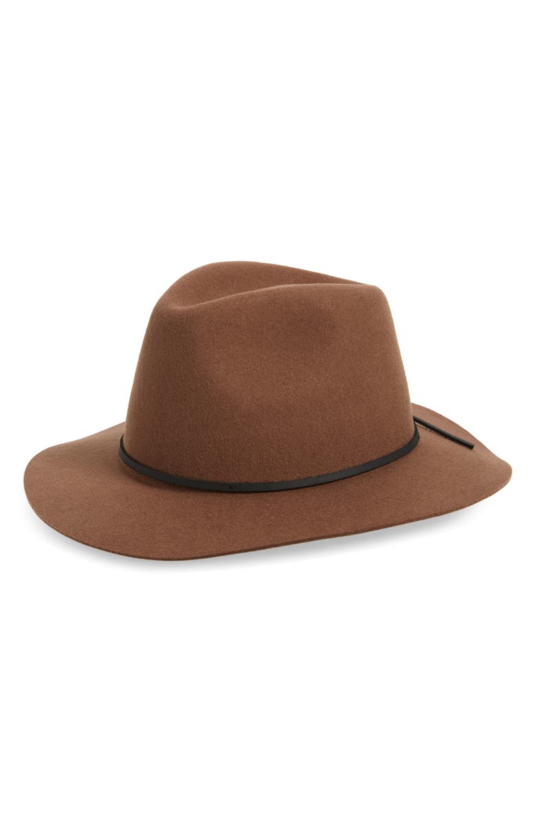 Brixton Wesley Felted Wool Fedora, Main, color, 