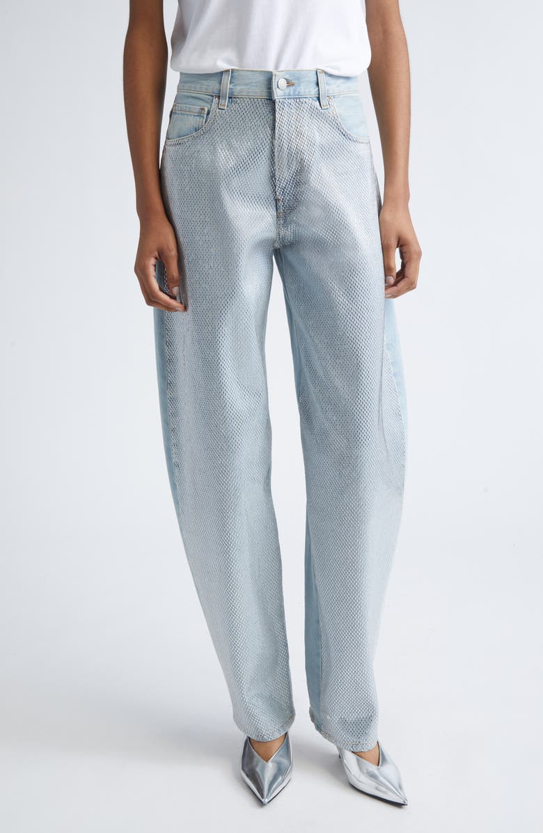 Haikure Bibi Crystal Embellished Balloon Leg Jeans, Main, color, 