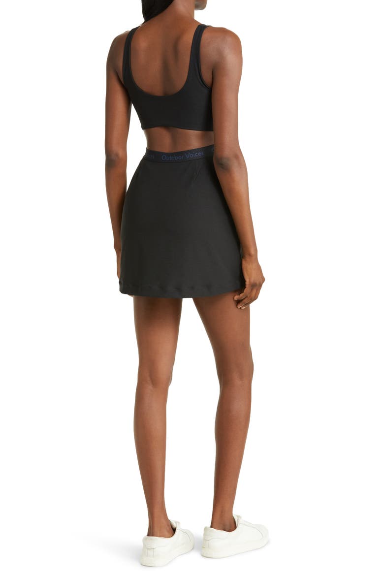 Court Cutout Tennis Dress, Alternate, color, BLACK
