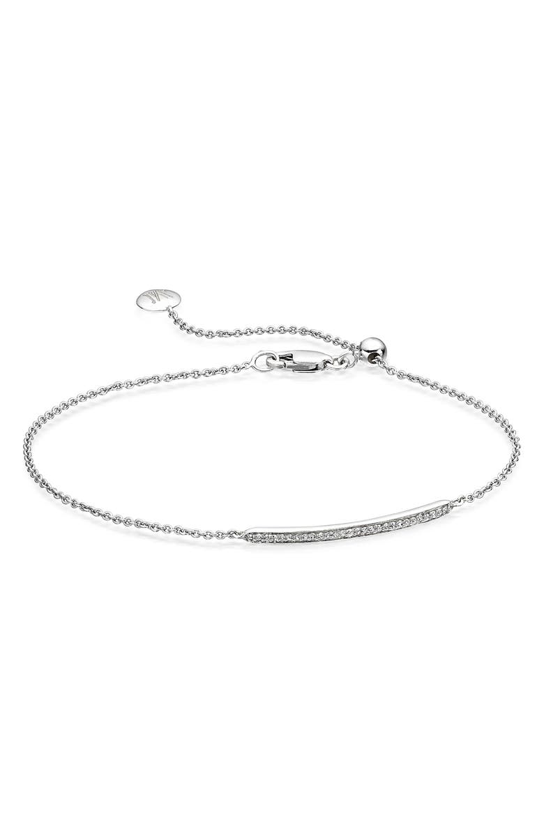 Monica Vinader Skinny Diamond Bracelet, Main, color,