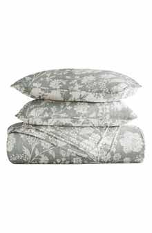 HOMESPUN Pattern Reversible Quilt & Sham Set