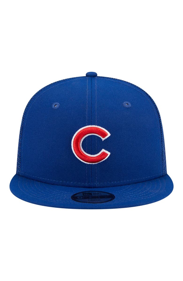 New Era Youth New Era Royal Chicago Cubs 9FIFTY Trucker Snapback Hat, Alternate, color, Royal