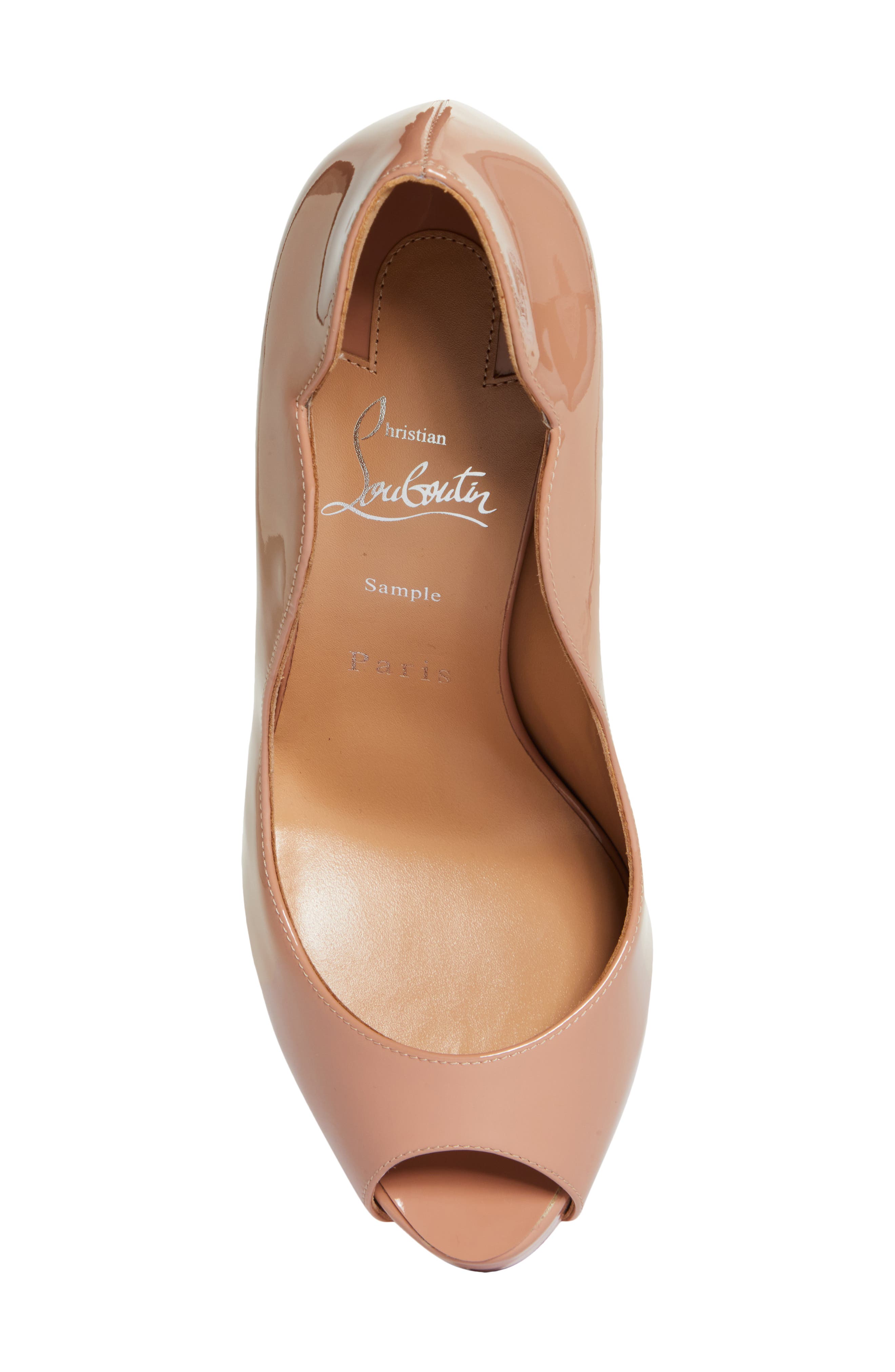 Hot Chick Alta Peep Toe Platform Pump, Alternate, color, BEIGE