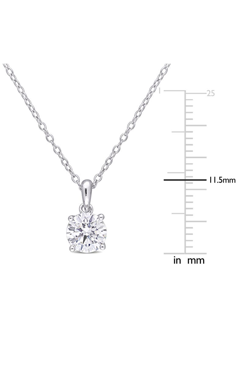 Julianna B. 1ct DEW Moissanite Solitaire Necklace, Alternate, color, Sterling Silver