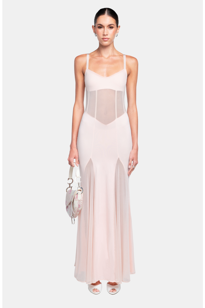 SERENITY Maxi Dress, Alternate, color, Blush