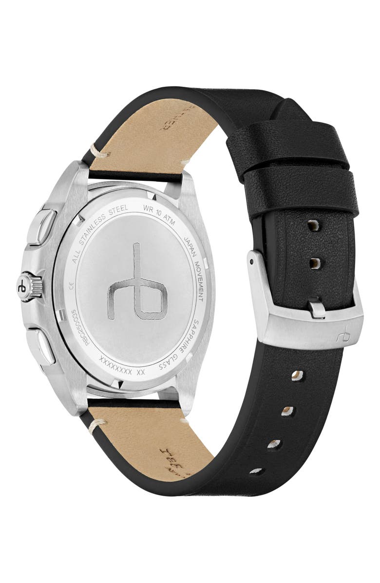 rag & bone Bleeker Chronograph Leather Strap Watch, 42mm, Alternate, color, 