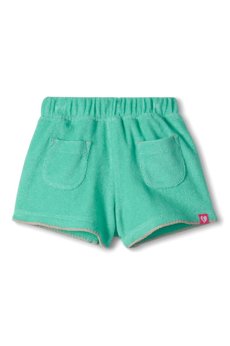 Kids' Blossom Eyelet Cotton T-Shirt & Terry Shorts Set, Alternate, color, PINK