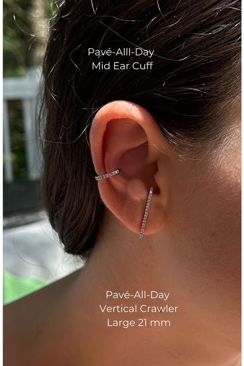 Pavé-All-Day Ear Cuff, Alternate, color, Yellow Gold