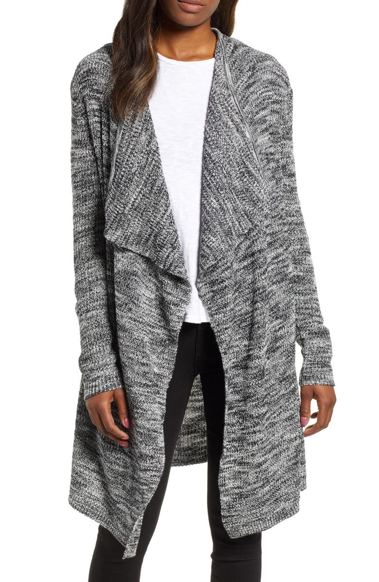 Caslon<sup>®</sup> Drape Collar Cardigan, Main, color, 