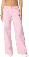 EDIKTED Roman Nonstretch Low Rise Slouchy Wide Leg Jeans