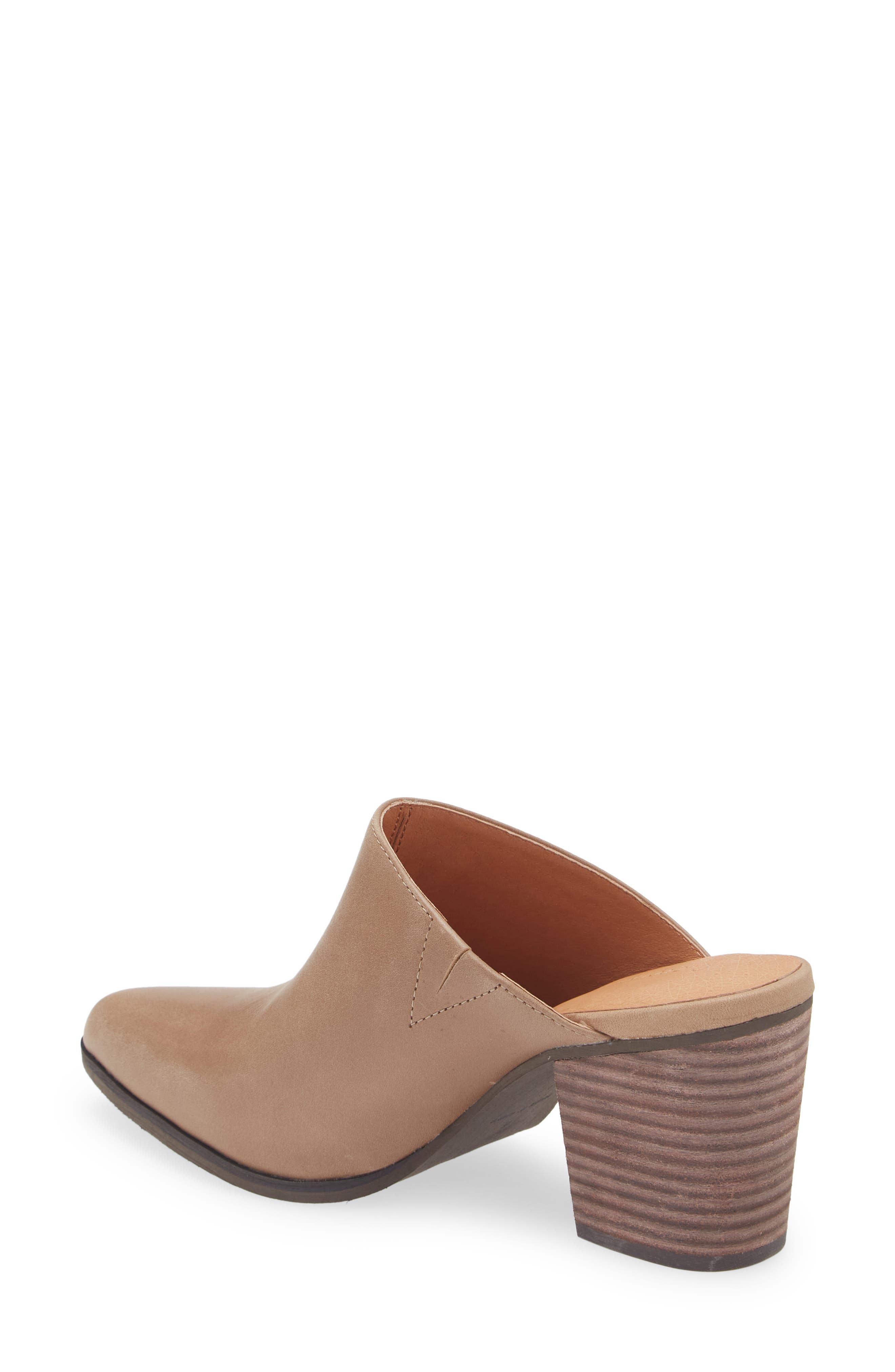 Emery Pointed Toe Mule, Alternate, color, TAUPE LEATHER