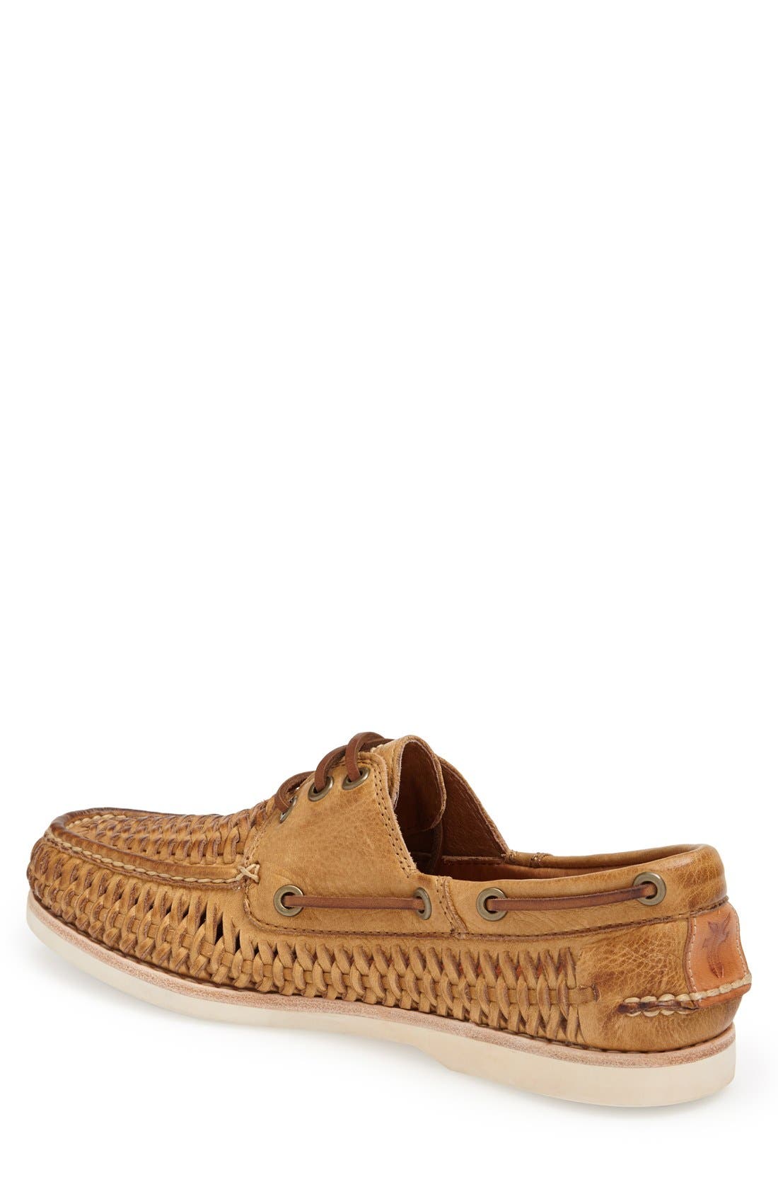 Frye 'Sully' Woven Boat Shoe, Alternate, color, 