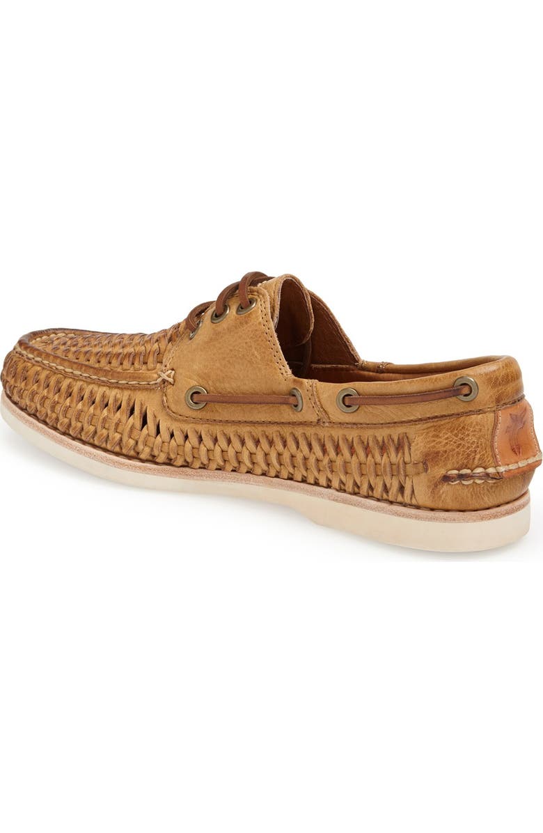 Frye 'Sully' Woven Boat Shoe, Alternate, color,