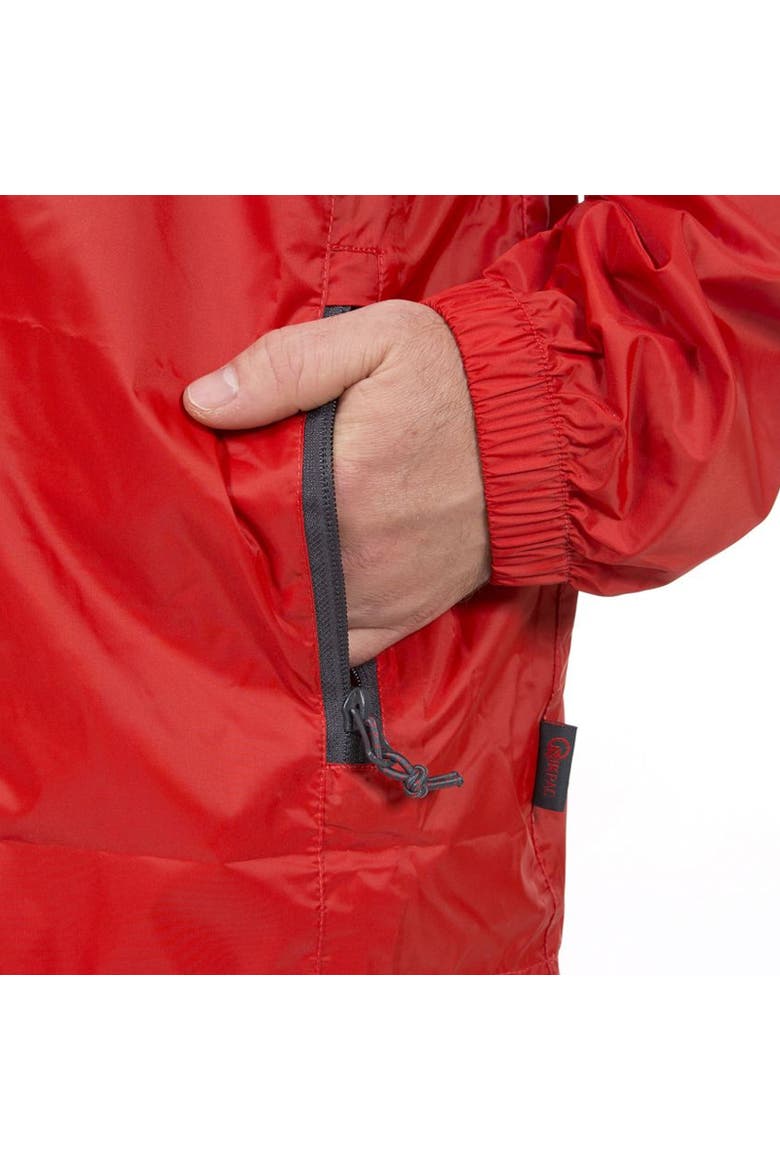 Gender Inclusive Qikpac Waterproof Jacket, Alternate, color, Red