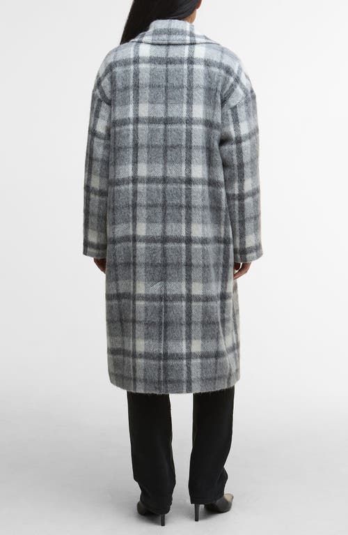 Barbour Fenella Tartan Double Breasted Long Coat In Multi