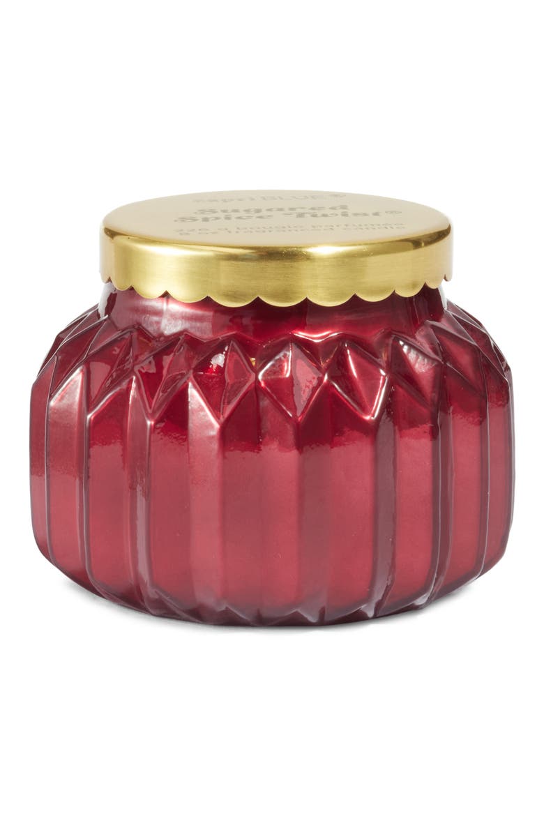 Sugared Spice Twist Scented Royal Gem Signature Candle, Main, color, RUBY