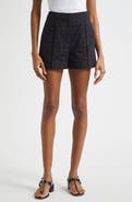 Veronica Beard Fabian Cotton Eyelet Shorts