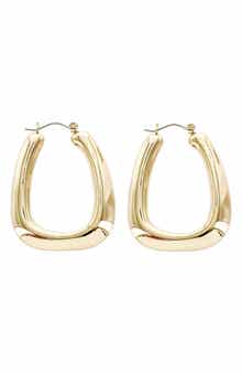 Panacea Rectangular Tube Hoop Earrings