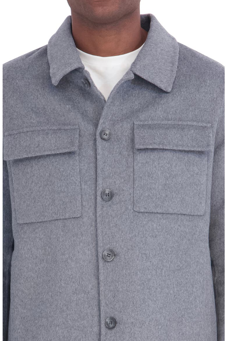 Wool Blend Shirt Jacket, Alternate, color, CHARCOAL