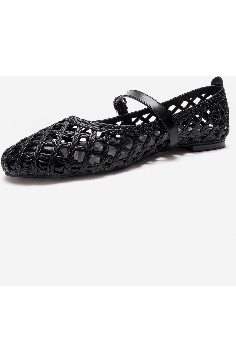 Prologue Shoes Doux Woven Ballet Flat, Alternate, color, Black